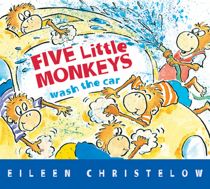 Five Little Monkeys Wash the Car by Eileen Christelow book cover