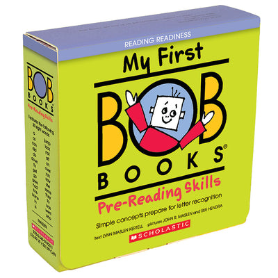 My First Bob Books - Pre-Reading Skills Box Set of 12 Paperbacks Decodable Phonics, Ages 3 and Up, Pre-K (Reading Readiness) by Kertell, Lynn Maslen book cover