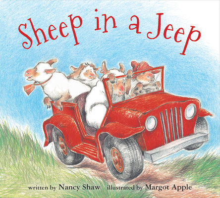 Book cover of Sheep in a Jeep by Shaw, Nancy E.