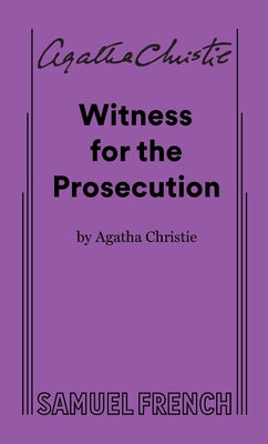 Witness for the Prosecution by Agatha Christie book cover