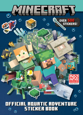 Minecraft Official Aquatic Adventure Sticker Book (Minecraft) by Milton, Stephanie book cover