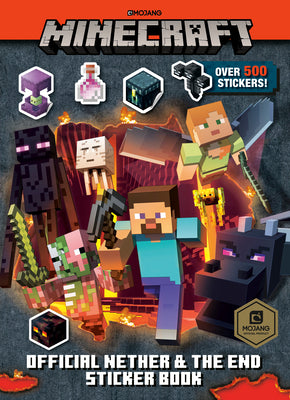Minecraft Official the Nether and the End Sticker Book (Minecraft) by Stephanie Milton book cover