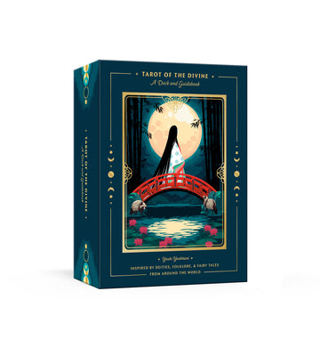 Book cover of Tarot of the Divine: A Deck and Guidebook Inspired by Deities, Folklore, and Fairy Tales from Around the World: Tarot Cards by Yoshitani, Yoshi