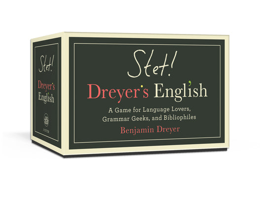 Stet! Dreyer's English: A Game for Language Lovers, Grammar Geeks, and Bibliophiles product image
