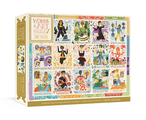 Women in Art Puzzle: Fearless Creatives Who Inspired the World 500-Piece Jigsaw Puzzle and Poster: Jigsaw Puzzles for Adults and Jigsaw Puzzles for Ki product image