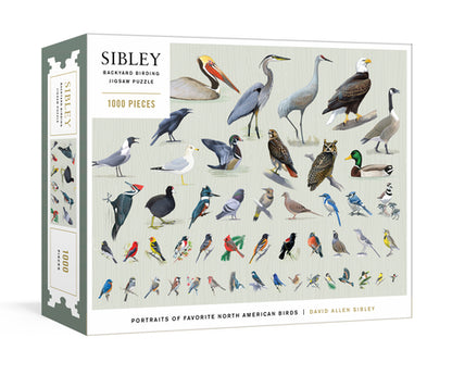 Sibley Backyard Birding Puzzle: 1000-Piece Jigsaw Puzzle with Portraits of Favorite North American Birds: Jigsaw Puzzles for Adults by Sibley, David Allen book cover