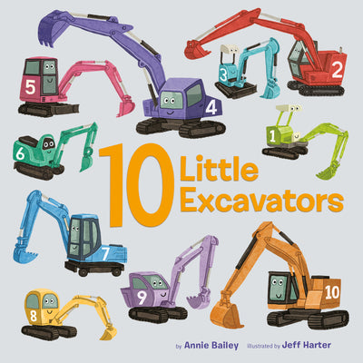 10 Little Excavators by Annie Bailey book cover
