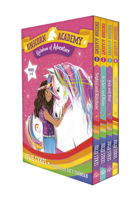 Book cover of Unicorn Academy: Rainbow of Adventure Boxed Set (Books 1-4) by Sykes, Julie