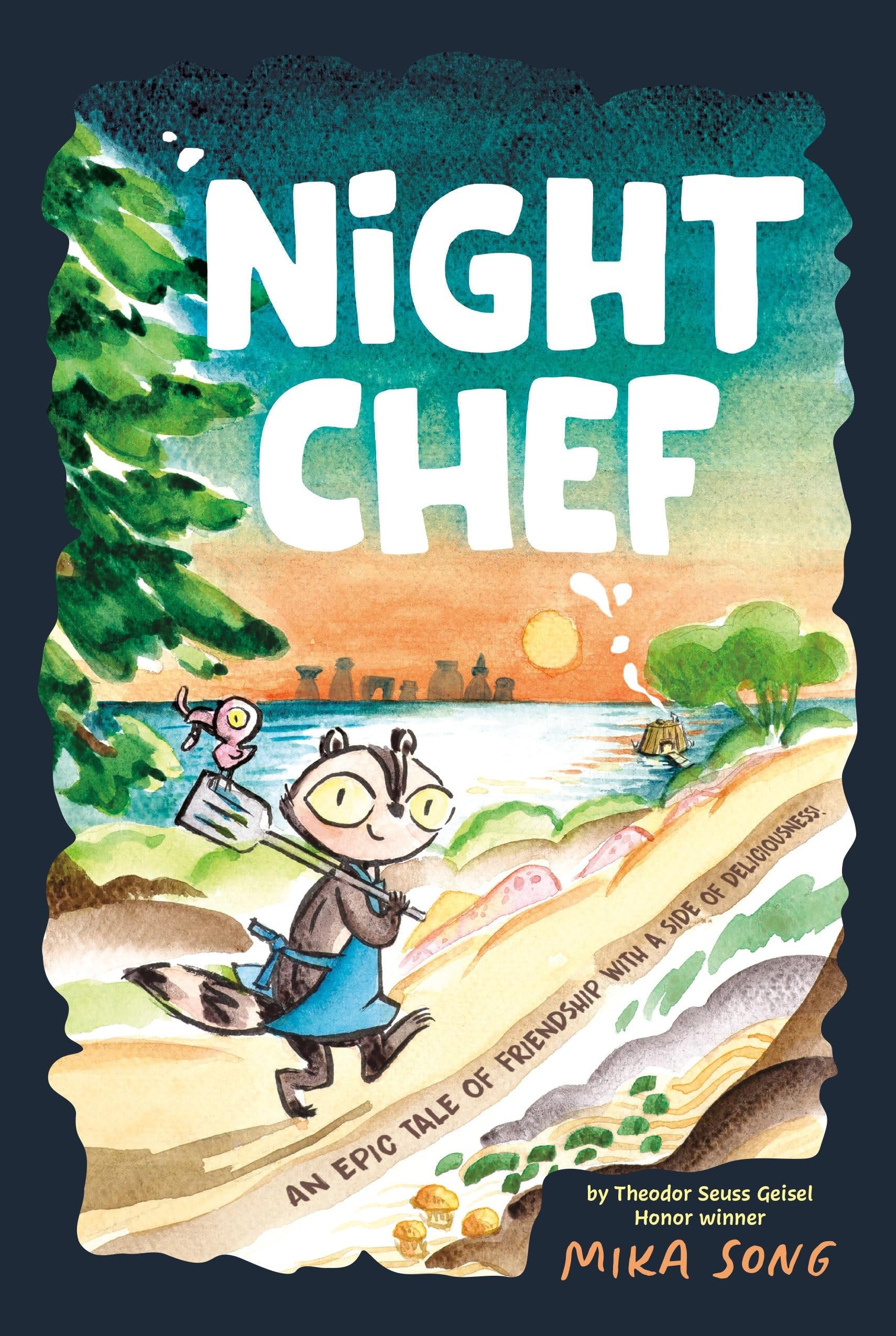 Book cover of Night Chef: An Epic Tale of Friendship with a Side of Deliciousness! (a Graphic Novel) by Song, Mika