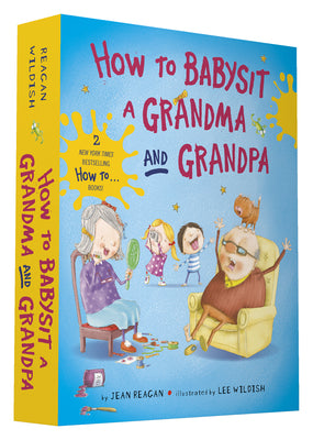 How to Babysit a Grandma and Grandpa Board Book Boxed Set by Reagan, Jean book cover