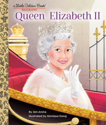 Queen Elizabeth II: A Little Golden Book Biography by Jen Arena book cover