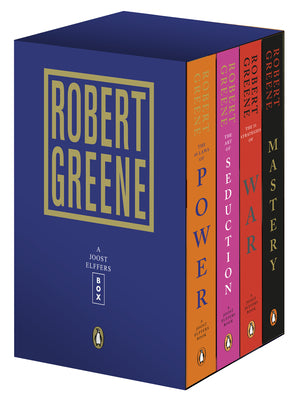 Robert Greene 4-Book Boxed Set: The 48 Laws of Power; The Art of Seduction; The 33 Strategies of War; Mastery by Greene, Robert book cover