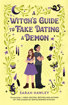 A Witch's Guide to Fake Dating a Demon by Sarah Hawley book cover