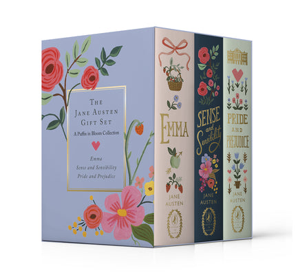 Book cover of The Jane Austen Gift Set: A Puffin in Bloom 3-Book Collection: Pride and Prejudice, Emma, and Sense and Sensibility by Austen, Jane