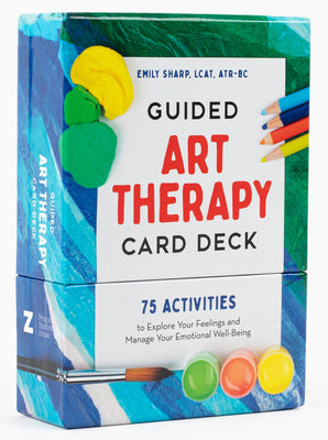 Guided Art Therapy Card Deck: 75 Activities to Explore Your Feelings and Manage Your Emotional Well-Being by Sharp, Emily, Lcat book cover