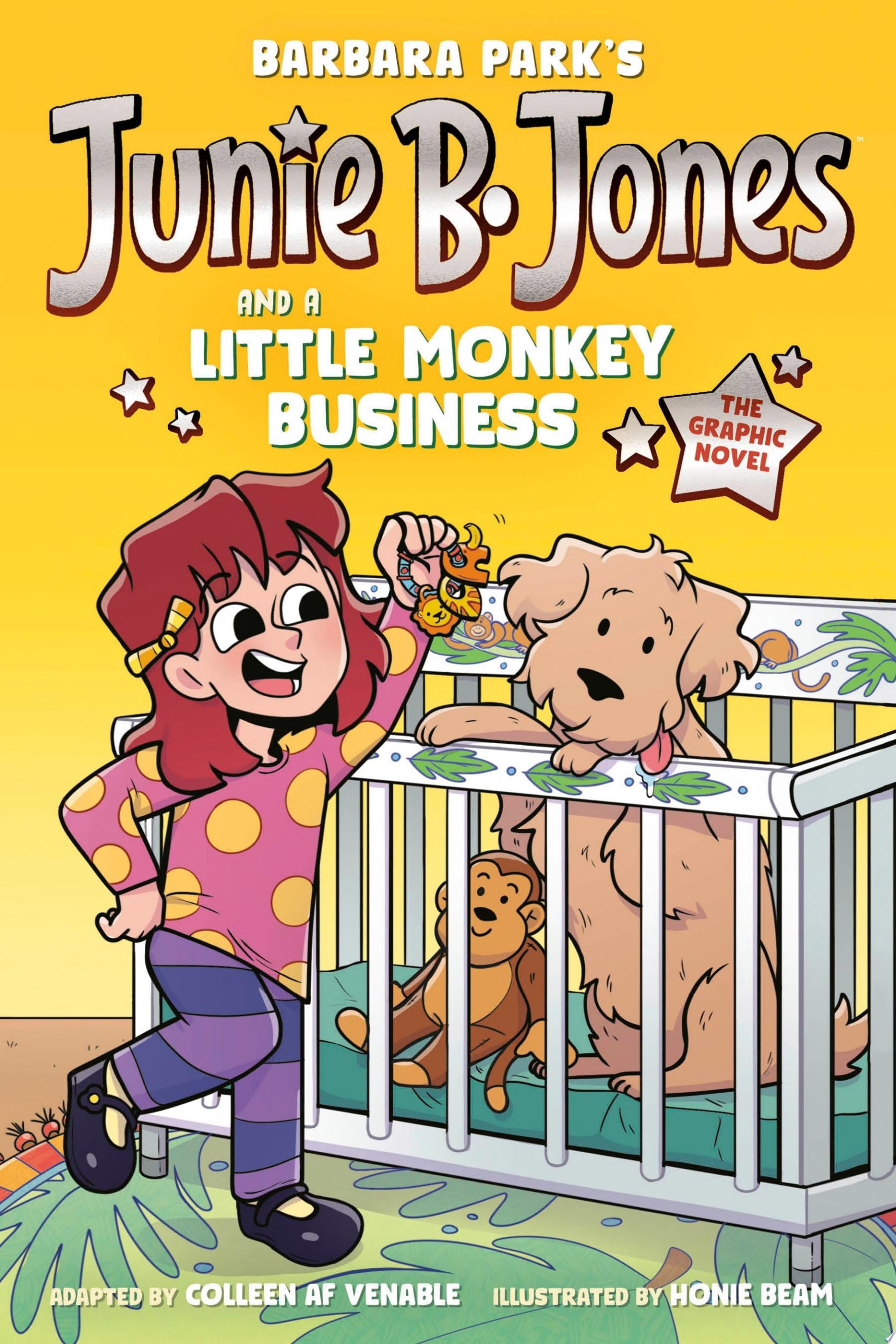 Book cover of Junie B. Jones and a Little Monkey Business: The Graphic Novel by Park, Barbara