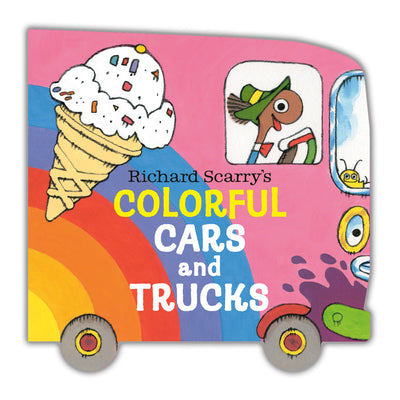 Book cover of Richard Scarry's Colorful Cars and Trucks by Scarry, Richard