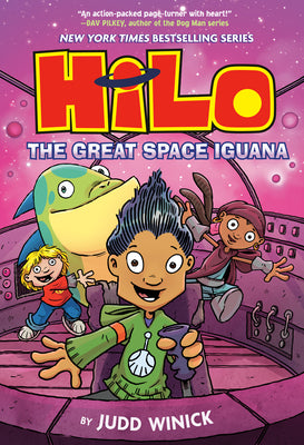 Book cover of Hilo Book 11: The Great Space Iguana: (A Graphic Novel) by Winick, Judd