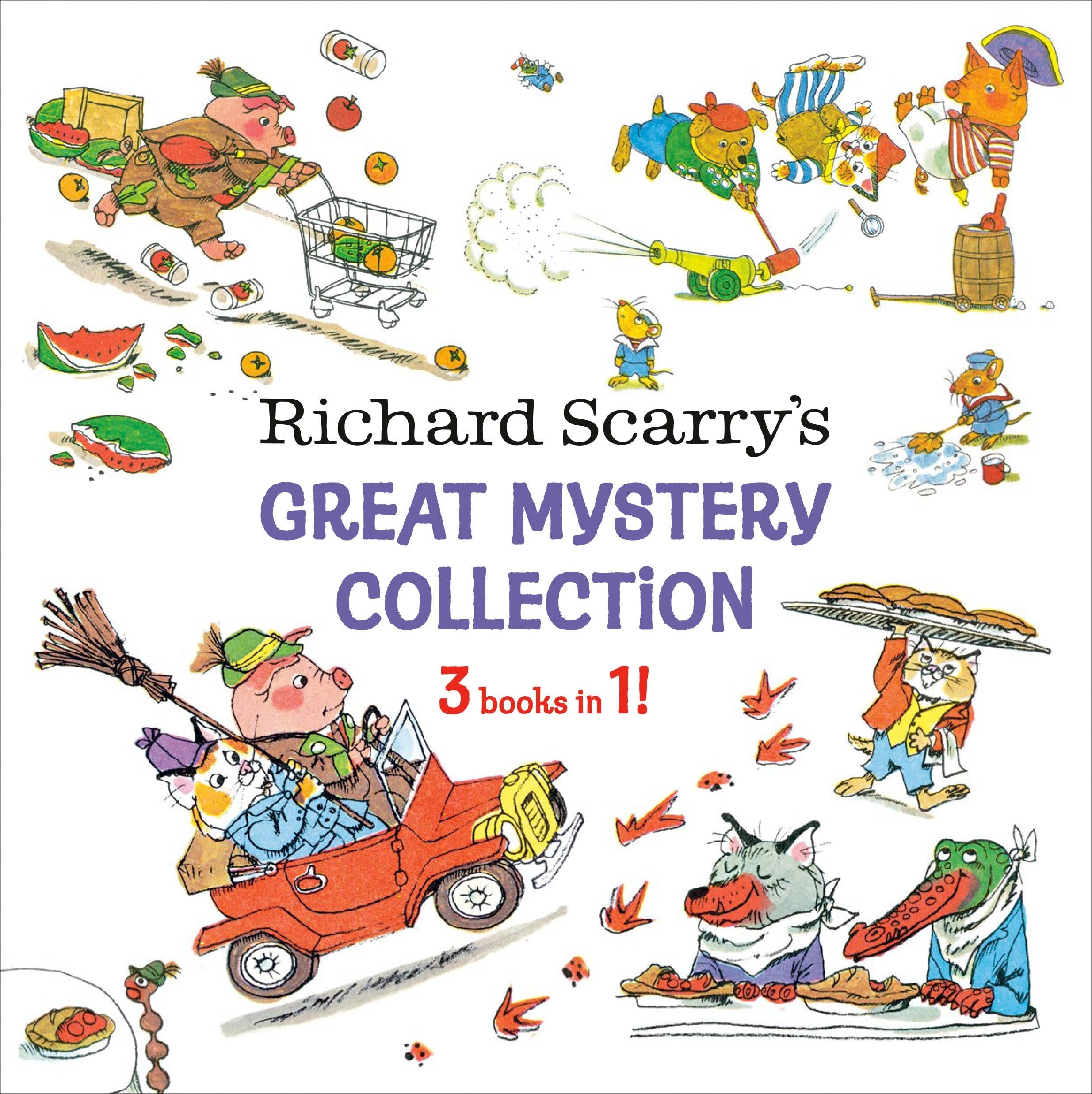 Book cover of Richard Scarry's Great Mystery Collection: 3-Books-In-1! by Scarry, Richard