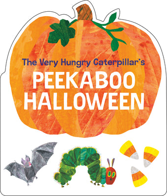 Book cover of The Very Hungry Caterpillar's Peekaboo Halloween by Carle, Eric