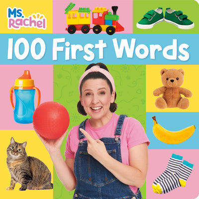 Book cover of 100 First Words (Ms. Rachel) by MS Rachel