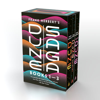 Frank Herbert's Dune Saga 3-Book Boxed Set: Dune, Dune Messiah, and Children of Dune by Frank Herbert book cover