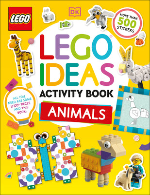 Book cover of Lego Ideas Activity Book Animals: Packed with Lego Building and Sticker Activities and Fun Facts. with 500+ Stickers! by DK