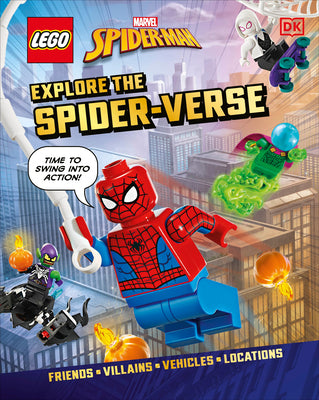 Book cover of Lego Marvel Spider-Man Explore the Spider-Verse (Library Edition): Without Minifigure by DK