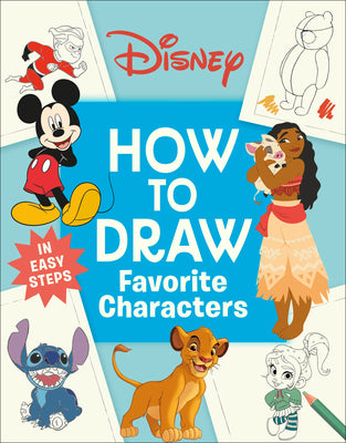 Book cover of Disney How to Draw Favorite Characters by DK