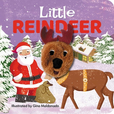 Little Reindeer: Finger Puppet Book: Board Book with Finger Puppet by Gina Maldonado book cover