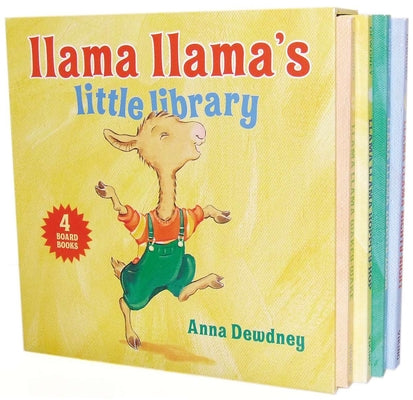Book cover of Llama Llama's Little Library: Llama Llama Wakey-Wake/Llama Llama Hoppity-Hop/Llama Llama Zippity-Zoom/Llama Llama Nighty-Night by Dewdney, Anna