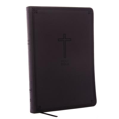 Book cover of NKJV, Value Thinline Bible, Large Print, Imitation Leather, Black, Red Letter Edition by Thomas Nelson
