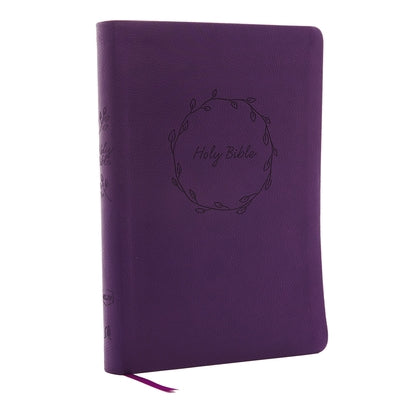 Book cover of NKJV, Value Thinline Bible, Large Print, Imitation Leather, Purple, Red Letter Edition by Thomas Nelson