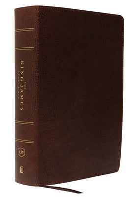 Book cover of The King James Study Bible, Bonded Leather, Brown, Full-Color Edition by Thomas Nelson