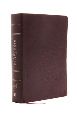 Book cover of The King James Study Bible, Bonded Leather, Burgundy, Full-Color Edition by Thomas Nelson