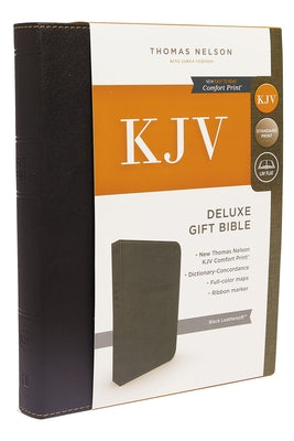 Book cover of KJV, Deluxe Gift Bible, Imitation Leather, Black, Red Letter Edition by Thomas Nelson