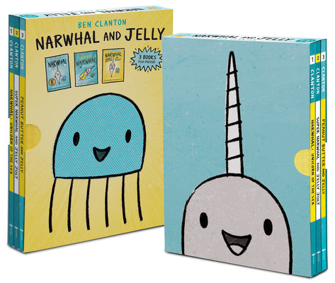 Book cover of Narwhal and Jelly Box Set (Paperback Books 1, 2, 3, and Poster) by Clanton, Ben