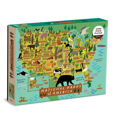National Parks of America 1000 Piece Puzzle by Galison book cover