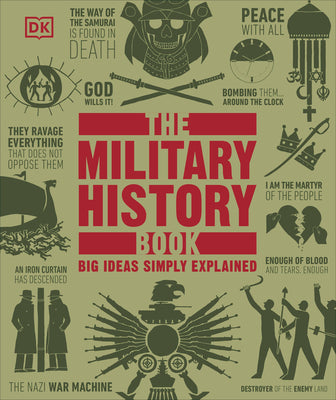 The Military History Book by DK book cover