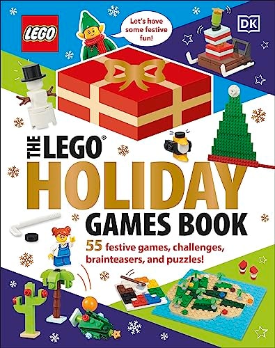 Book cover of The Lego Holiday Games Book: Without Toy by DK