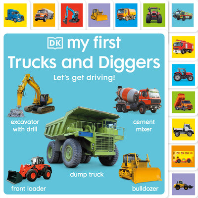 My First Trucks and Diggers: Let's Get Driving! by DK book cover