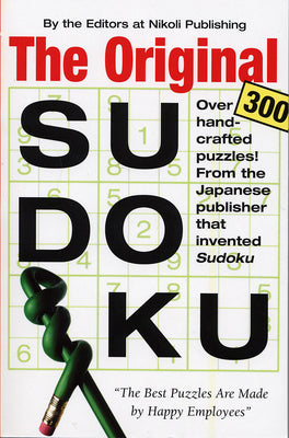Book cover of The Original Sudoku by Editors of Nikoli Publishing