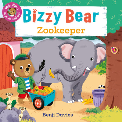 Bizzy Bear: Zookeeper: (Interactive Zoo Animal Board Book for Toddlers - With Sturdy Tabs and Slides to Push and Pull) by Benji Davies book cover