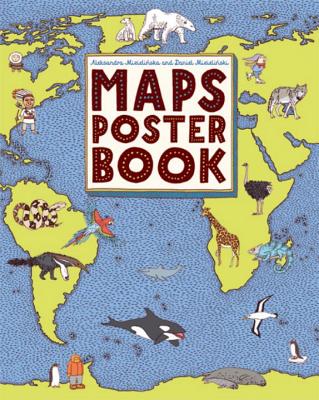 Book cover of Maps Poster Book by Mizielinska, Aleksandra