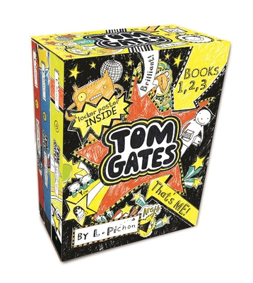 Tom Gates That's Me! (Books One, Two, Three): Books 1-3 (Box Set of Funny Illustrated Chapter Books for Middle Grade Readers Ages 8-12) by L. Pichon book cover