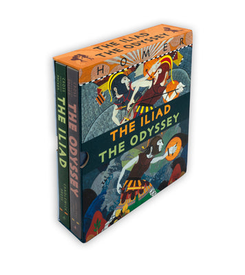 The Iliad/The Odyssey Boxed Set: (Two Illustrated Epic Retellings of Homer's Greek Myths Featuring Gods, Heroes, Battles, and Legendary Journeys for Y by Gillian Cross book cover