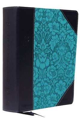 Book cover of NKJV, Journal the Word Reference Bible, Imitation Leather, Blue, Red Letter Edition, Comfort Print: Let Scripture Explain Scripture. Reflect on What Y by Thomas Nelson