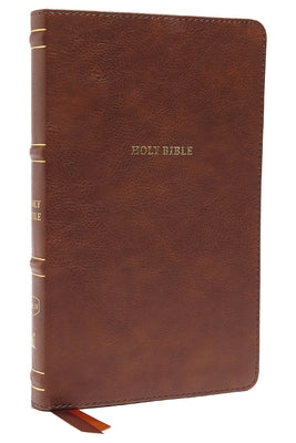 Book cover of Nkjv, Thinline Bible, Leathersoft, Brown, Red Letter Edition, Comfort Print: Holy Bible, New King James Version by Thomas Nelson