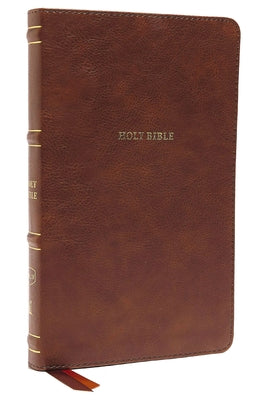 Book cover of Nkjv, Thinline Bible, Leathersoft, Brown, Thumb Indexed, Red Letter Edition, Comfort Print: Holy Bible, New King James Version by Thomas Nelson