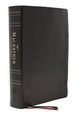 Book cover of Esv, MacArthur Study Bible, Black Genuine Leather, Thumb Indexed: Unleashing God's Truth One Verse at a Time (Holy Bible, English Standard Version) by MacArthur, John F.